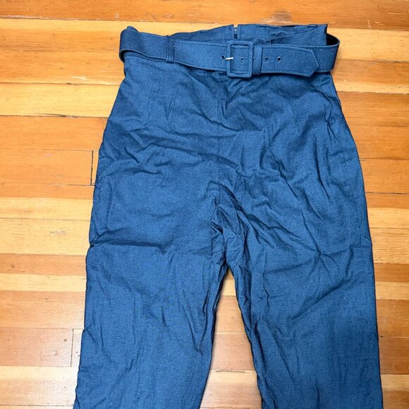 Vixen by Micheline Pitt Capri Pants in Faux Denim Size medium - Picture 8 of 12